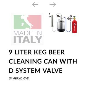 Kegco pony 9L keg cleaner